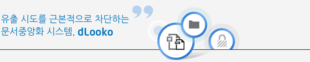 유출 시도를 근본적으로 차단하는 문서중앙화 시스템, dLooko